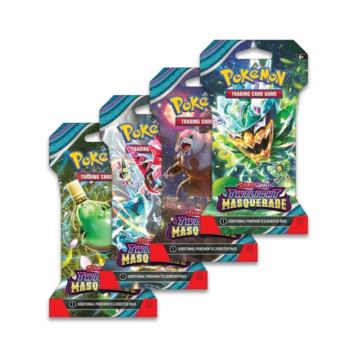 Pokémon TCG Twilight Masquerade 4x Blister Art Set (FREE SHIPPING✔️)