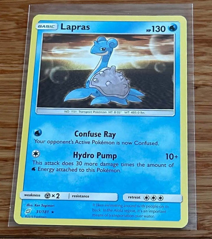 Lapras - 31/181 - NM/M - Pokemon TCG - Team Up - English