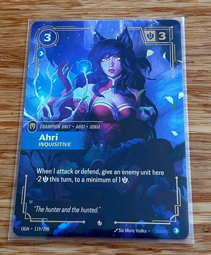 Ahri - Inquisitive - 119/298 - Epic - NM/M - Riftbound TCG - Origins - English