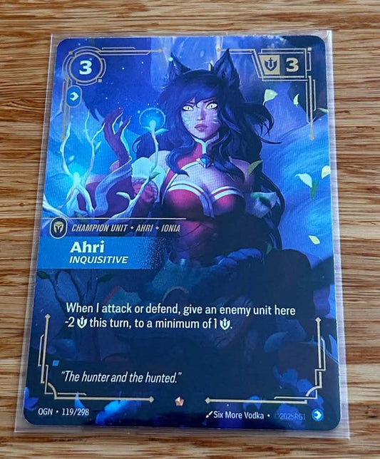 Ahri - Inquisitive - 119/298 - Epic - NM/M - Riftbound TCG - Origins - English