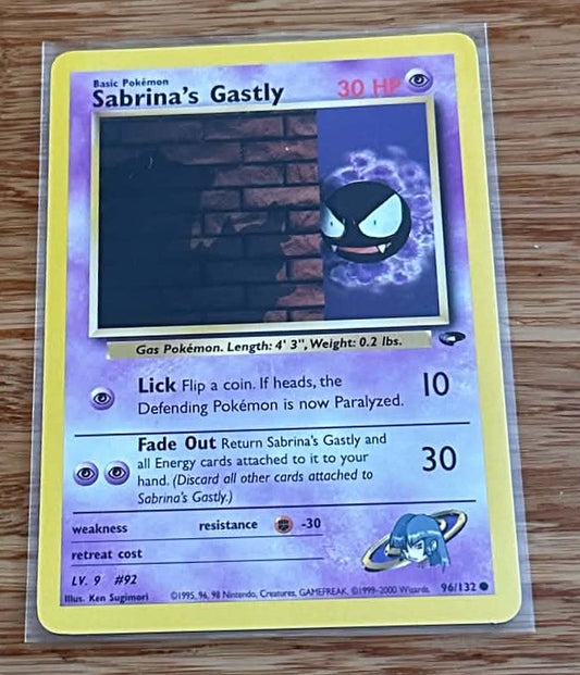 Sabrina's Gastly - 96/132 - NM/M - Pokemon TCG - Gym Challenge - English