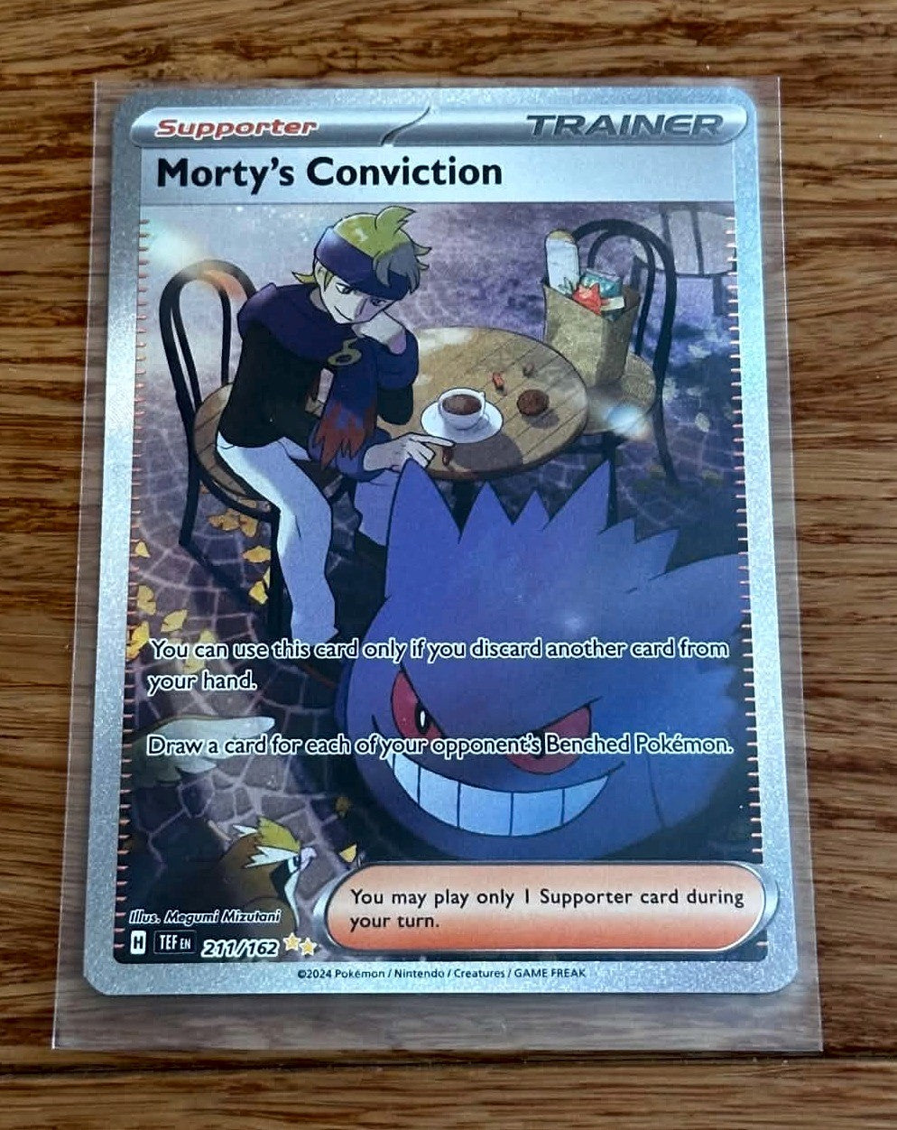 Morty's Conviction - 211/162 - Special Illustration Rare - NM/M - Pokemon TCG