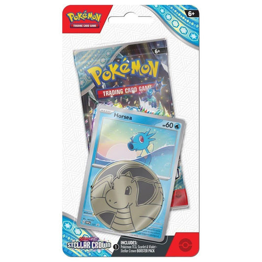 Pokémon TCG Stellar Crown Checklane Blister - Horsea (FREE SHIPPING✔️)