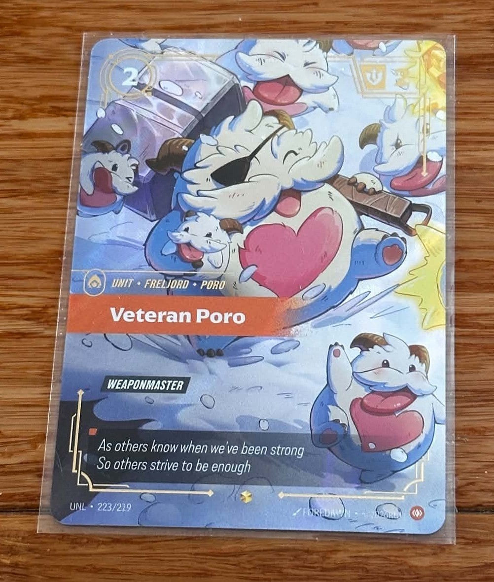 Veteran Poro - 223/219 - Overnumbered - NM/M - Riftbound TCG - Unleashed