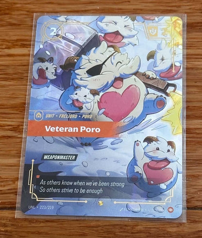 Veteran Poro - 223/219 - Overnumbered - NM/M - Riftbound TCG - Unleashed
