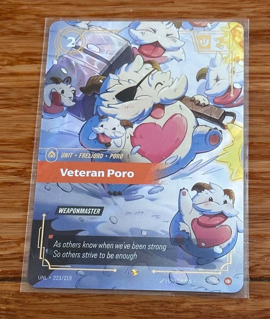 Veteran Poro - 223/219 - Overnumbered - NM/M - Riftbound TCG - Unleashed