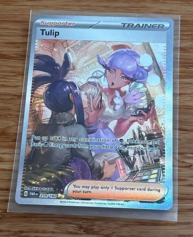 Tulip - 259/182 - Special Illustration Rare - NM/M - Pokemon TCG - Paradox Rift