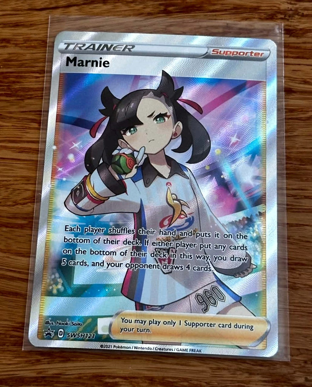 Marnie - SWSH121 - Promo - NM/M - Pokemon TCG - SWSH Black Star Promos - English