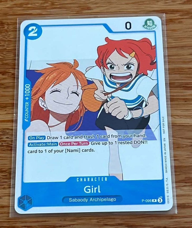 Girl - P-096 - Winner - NM/M - One Piece Card Game - Winner Pack - English