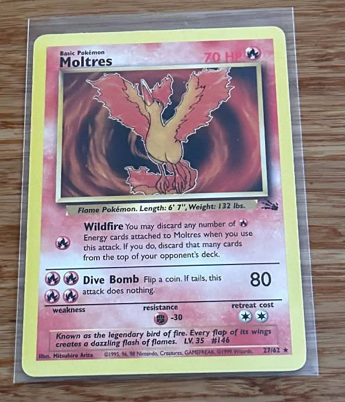Moltres - 27/62 - LP - Pokemon TCG - Fossil - English